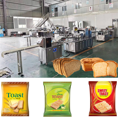 Loaf Toast Production Line Rusk Biscuit Zwieback Dry Toast Ropes Forming Machine