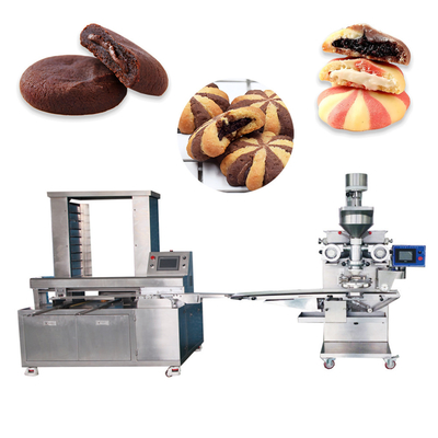 Machine de ligne de production de biscuits remplis avec du chocolat rempli