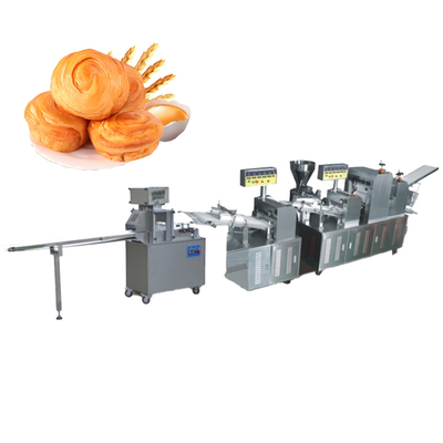 Ligne automatique de production de pain déchiqueté de pâtisserie avec machine à découper