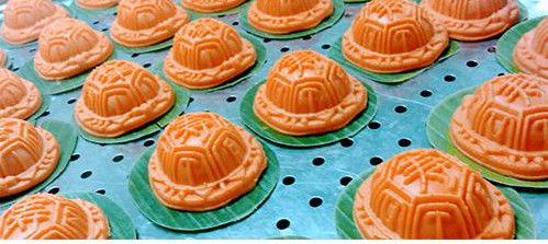 chaîne de production de gâteau de lune de 3100*1500mm Angku Kueh